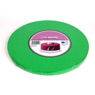 Cake drum rond vert foncé épaisseur 1.2 cm - Différentes tailles