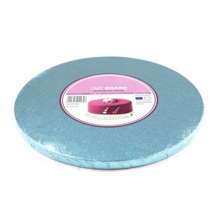 Cake drum rond bleu ciel épaisseur 1.2 cm - Différentes tailles