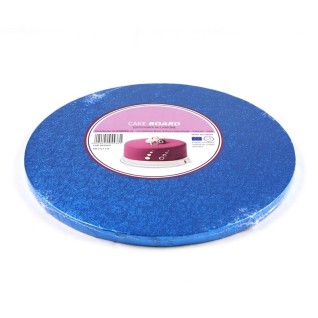 Cake drum rond bleu foncé épaisseur 1.2 cm - Différentes tailles