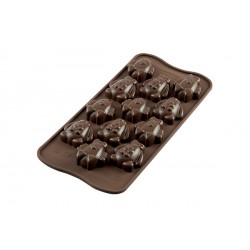 Moule à chocolat de Pâques “oeuf 3D” en PVC Scrapcooking