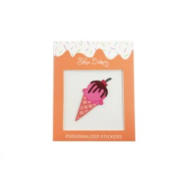 Sticker "Glace à la fraise"