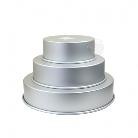 3 moules à gâteaux ronds pour wedding cake - 20,3 - 27,9 - 33 x 7,6 cm