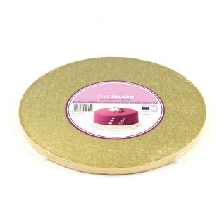 Cake drum rond doré - 20 x 1.2 cm