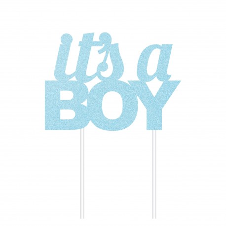 Topper pour gâteau "It's a boy"