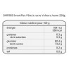 Pâte à sucre Smartflex 250 g - Velours Jaune - Valeurs nutritionnelles