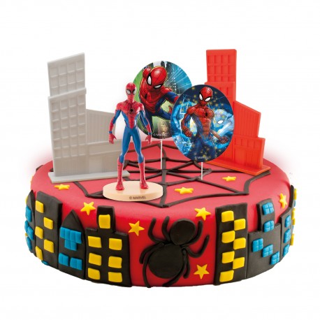 Décorations azyme Spiderman pour cupcakes x20 - Planète Gateau