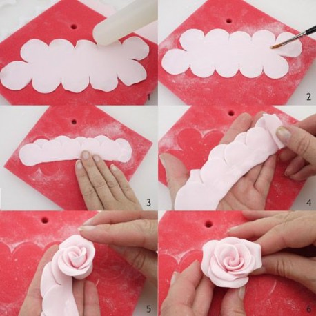 Rose en pâte à fleur facile à réaliser - Tutoriel vidéo