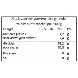 Pâte à sucre 250g Renshaw différentes couleurs