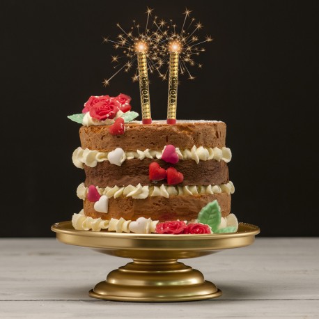 Bougie rouge pour 2ème anniversaire, bougies chiffre 2 ans, décoration de  gâteau, fournitures de fête pour garçon ou fille