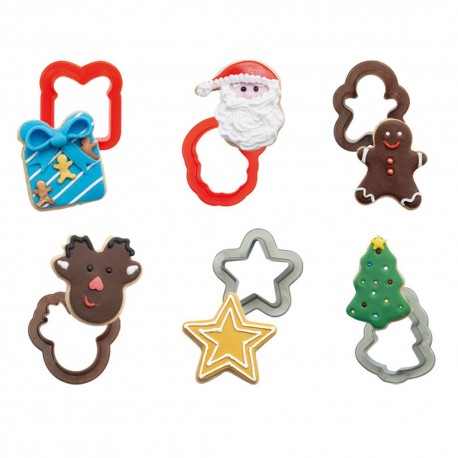 Set de 2 emporte-pièces Père Noël et Sucre d'orge - Royaume MELAZIC –  Cupcakes, ateliers et objets cadeaux
