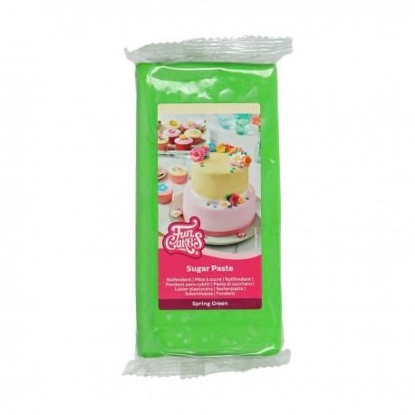 Pâte à sucre Funcakes Vert - 1kg