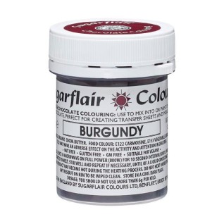 Colorant alimentaire pour chocolat couleur "bordeaux" - 35 g