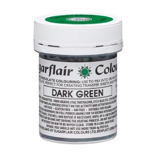 Colorant alimentaire pour chocolat couleur "vert foncé" - 35 g