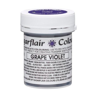 Colorant alimentaire pour chocolat 35 g - Violet raisin