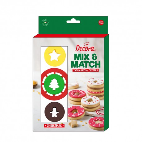 Set de 4 emporte-pièces Mix & Match de Noël