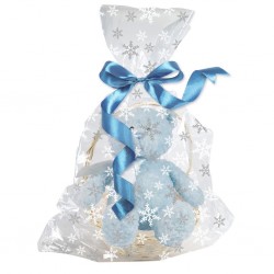 20 Sachets transparents à biscuits - Imprimé neige - Noël - Créalia -  Présentoirs à Gâteaux - Boîtes à Gâteaux