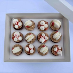 Lot de 10 boîtes à cupcakes hautes pour 12 cupcakes standard