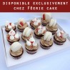 Lot de 10 boîtes à cupcakes hautes pour 12 cupcakes standard