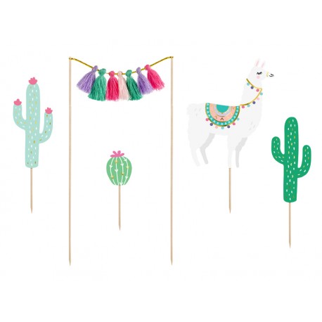 Cake toppers “Lama Cactus”