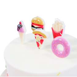 Bougies d’anniversaire “Fast food”