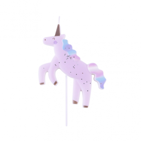 Bougie d’anniversaire géante “Licorne”