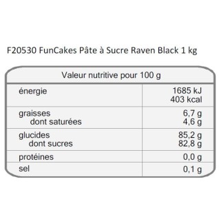 Pâte à sucre Funcakes - 1kg (plusieurs couleurs) - Féerie Cake