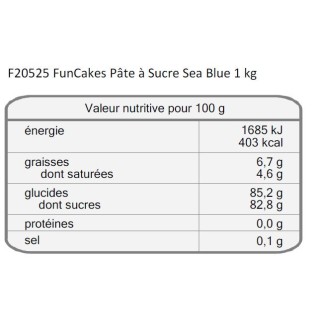 Pâte à sucre Funcakes - 1kg (plusieurs couleurs) - Féerie Cake