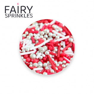 Assortiment décors sucrés Fairy Sprinkles - Red Velvet 100 g