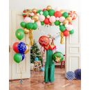 6 ballons de baudruche "Merry Christmas"