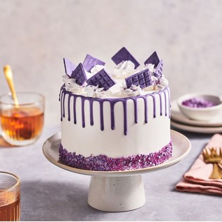 Glaçage drip cake violet saveur chocolat blanc - 150 g