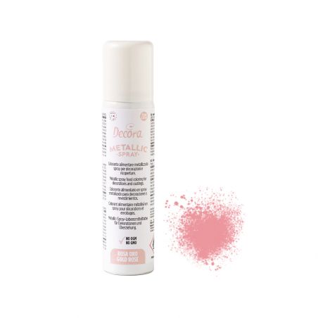 Colorant alimentaire métallisé en spray 75 ml - Couleur rose