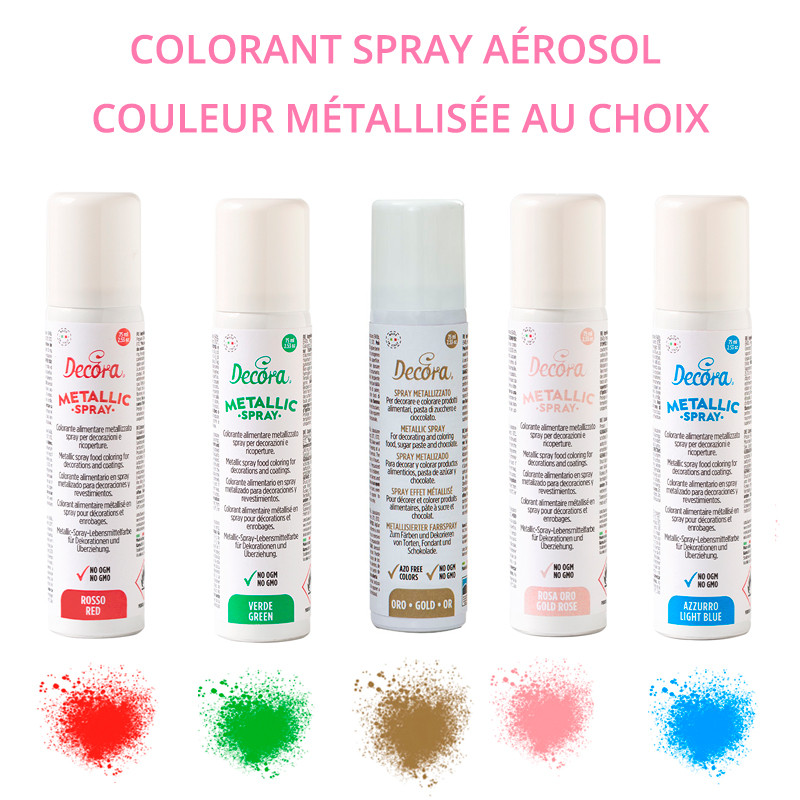 Spray colorant alimentaire cuivré 30 ml