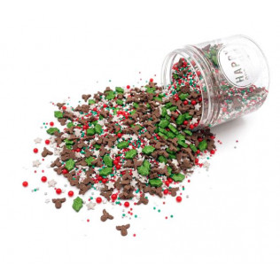 Vermicelles, confettis et sprinkles pour déco de gâteau de Noël