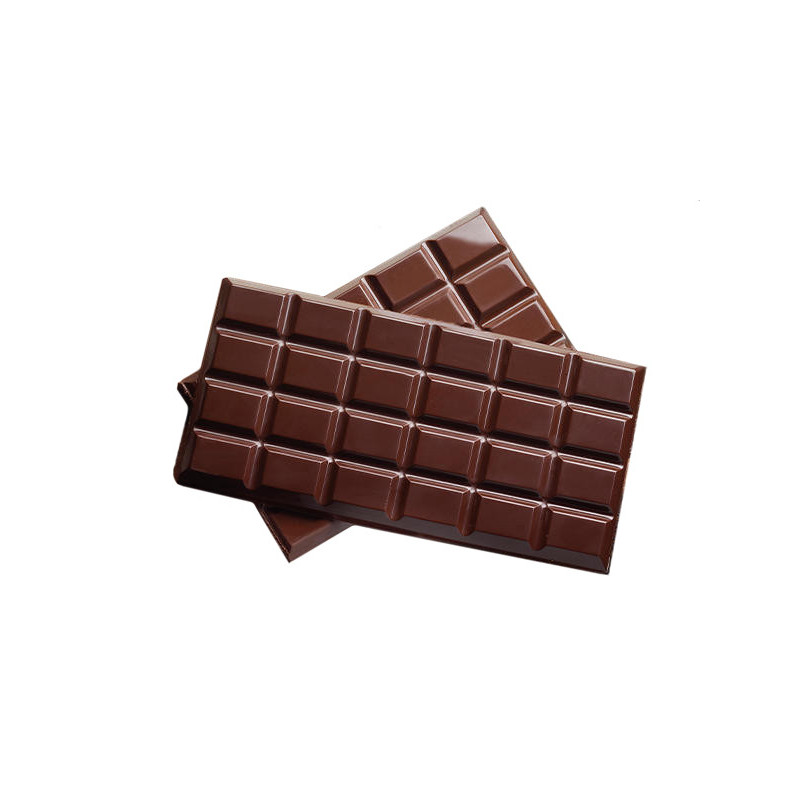 Tablette de chocolat - Fond marron - Tissus Price Matière Burlington 170  gr/m² - 146 cm Matière Burlington 170 gr/m² - 146 cm