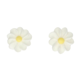 16 décors en sucre fleur "marguerites blanches"