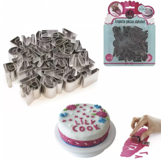 EMPORTE PIECE INOX ALPHABET X26 M18 | Féerie Cake