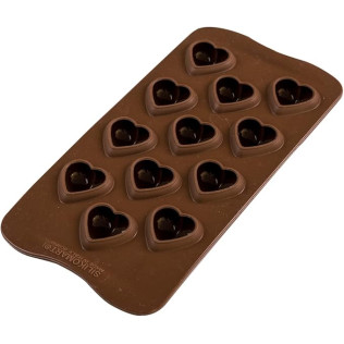 Moule en silicone pour chocolat 3D, My love Marron