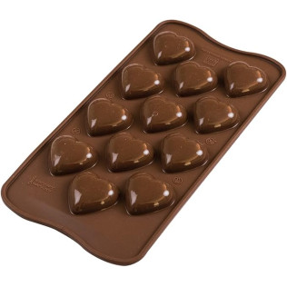 Moule en silicone pour chocolat 3D, My love Marron