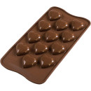 Moule en silicone pour chocolat 3D, My love Marron