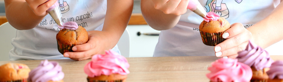 Caissettes à Cupcakes Violet et Blanc